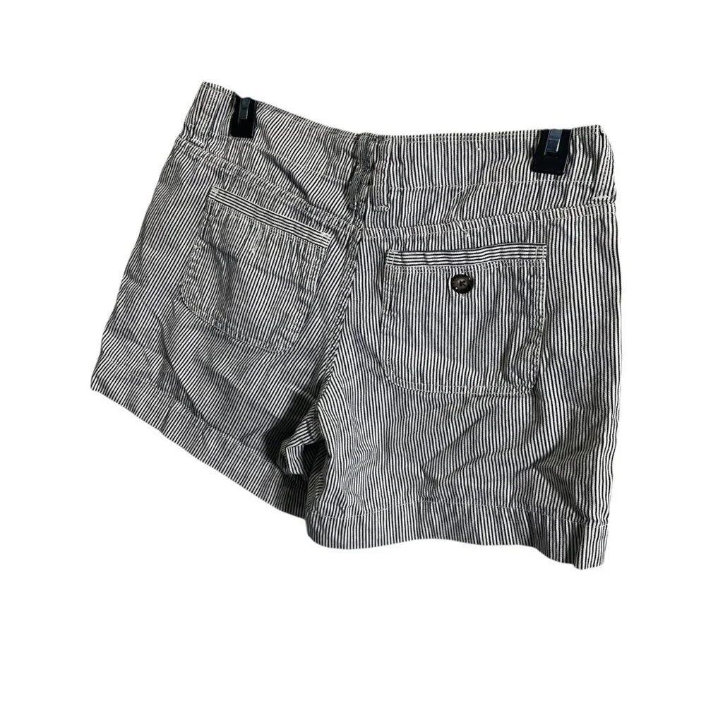 Gap Jeans Womens Striped Shorts Size 2 Blue/White Casual Cotton‎